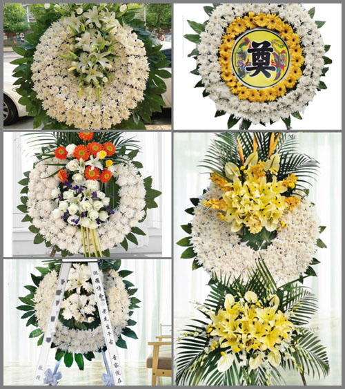 福建龙岩永定区龙潭镇上寨村花圈速递